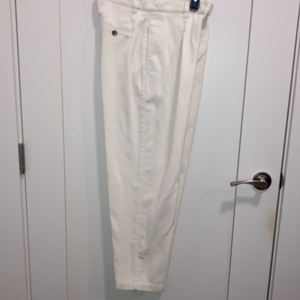 Petite white corduroy pants. Style & Co.